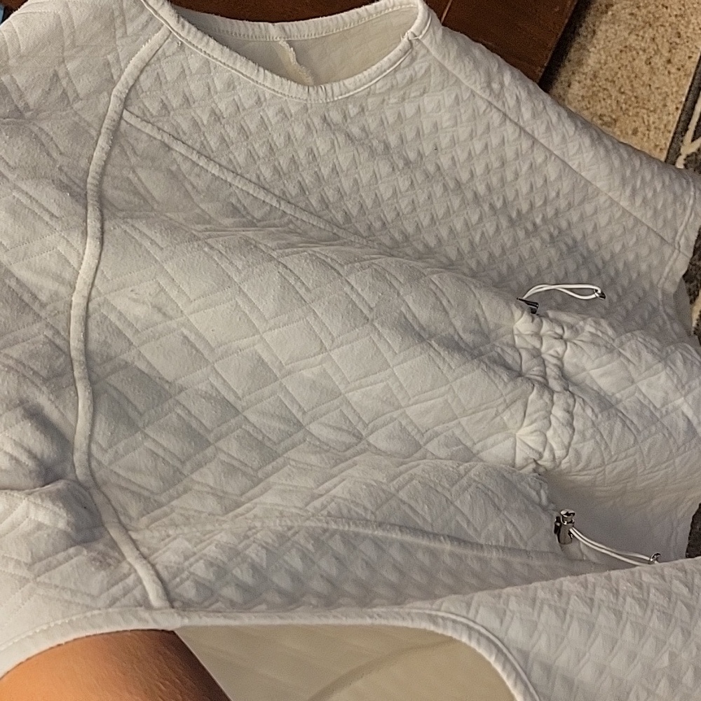 Croft & Barrow Nice Light Cream Quilted Vest